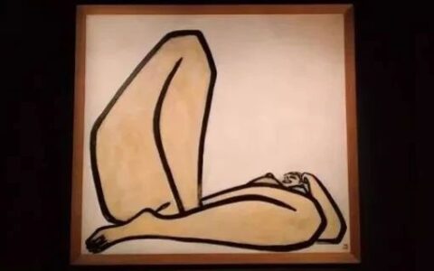 常玉两亿元的《屈腿裸女》画，蕴含东方山水奇石之美！