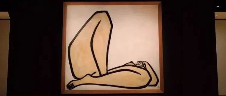 常玉两亿元的《屈腿裸女》画，蕴含东方山水奇石之美！